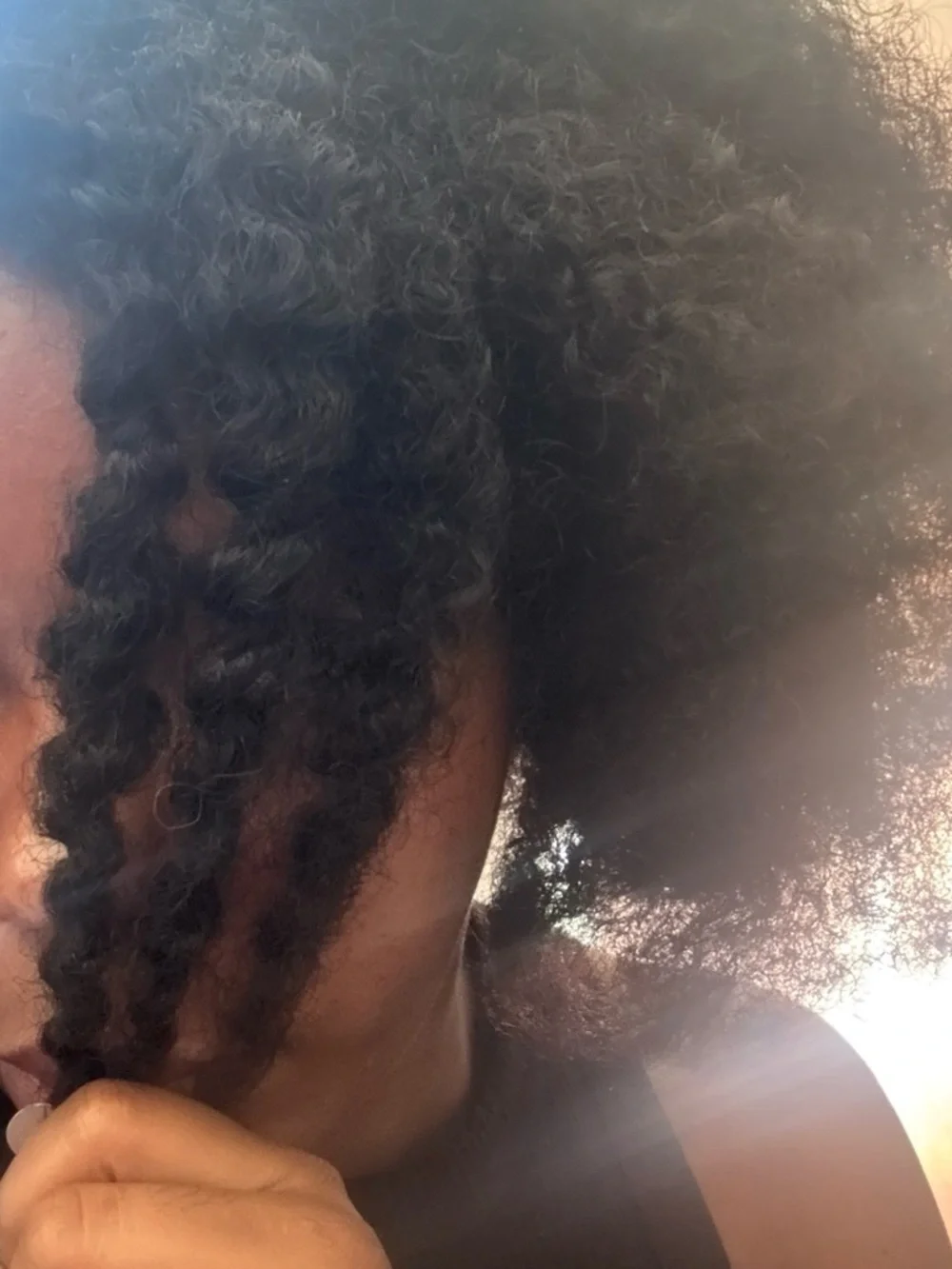 Voluminous Afro Curly Wig - Black